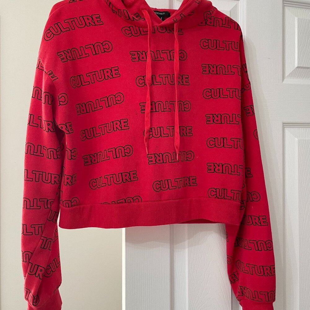 FOREVER 21 Red Hoodie - Size Small
